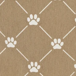 Kirkland's Home Taupe Trellis Paw Print Storage Basket, 14 In.- Baskets & Boxes