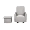 Kirkland's Home Taupe Usb Recliner And Ottoman 2-Pc. Set- Accent Chairs