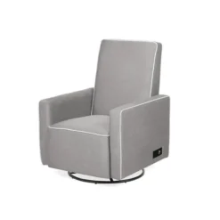 Kirkland's Home Taupe Usb Recliner And Ottoman 2-Pc. Set- Accent Chairs