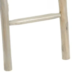 Kirkland's Home Teak Wood Leaning Ladder- Decorative Accents