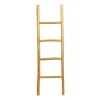 Kirkland's Home Teak Wood Leaning Ladder- Decorative Accents