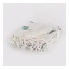 Kirkland's Home Teal And Ivory Woven Stripe Throw- Blankets & Throws