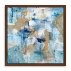 Kirkland's Home Teal Infusion Framed Canvas Art Print- Framed Art