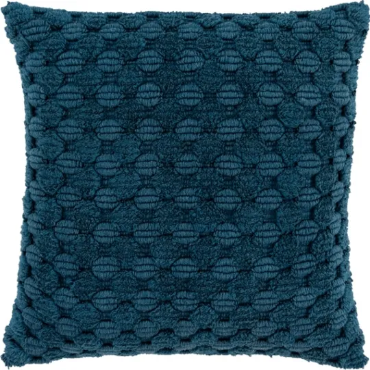 Kirkland's Home Teal Looped Cotton Throw Pillow- Pillows