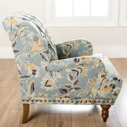 Kirkland's Home Teal Rebecca Tufted Accent Chair- Accent Chairs