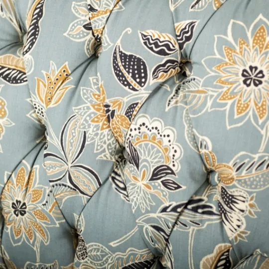 Kirkland's Home Teal Rebecca Tufted Accent Chair- Accent Chairs