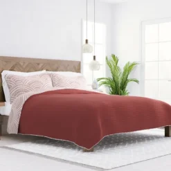 Kirkland's Home Terra Scalloped Reversible 3-Pc. Queen Quilt Set- Quilts