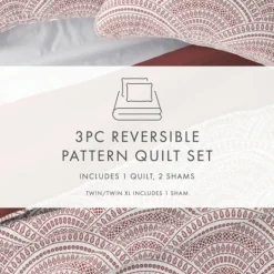 Kirkland's Home Terra Scalloped Reversible 2-Pc. Twin Quilt Set- Quilts