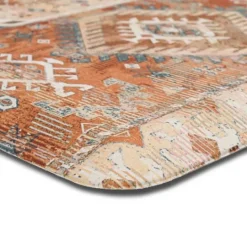 Kirkland's Home Terracotta Medallion Cushioned Kitchen Mat- Kitchen & Floor Mats