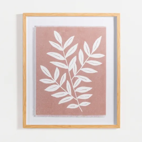 Kirkland's Home Terracotta Spring Foliage Framed Art Print- Framed Art