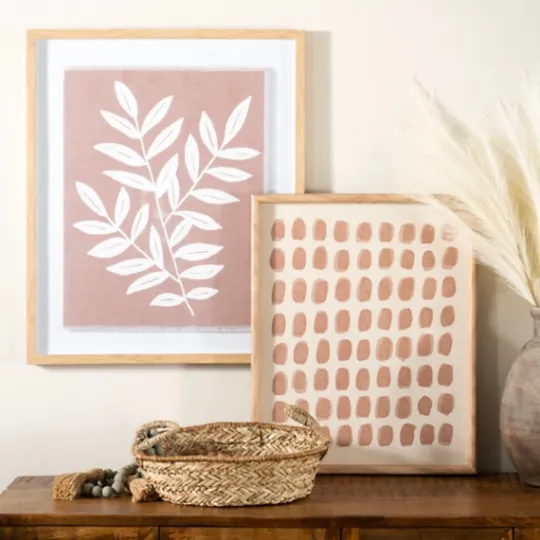 Kirkland's Home Terracotta Spring Foliage Framed Art Print- Framed Art