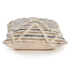 Kirkland's Home Textured Blue Stripe Pillow- Pillows