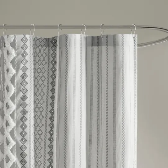 Kirkland's Home Textured Chenille Shower Curtain- Shower Curtains
