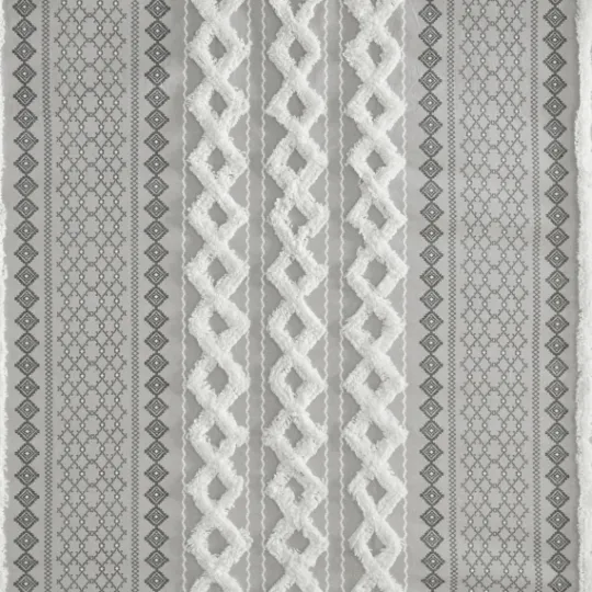 Kirkland's Home Textured Chenille Shower Curtain- Shower Curtains