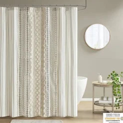Kirkland's Home Textured Chenille Shower Curtain- Shower Curtains