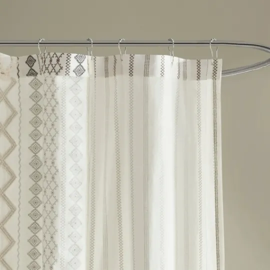Kirkland's Home Textured Chenille Shower Curtain- Shower Curtains