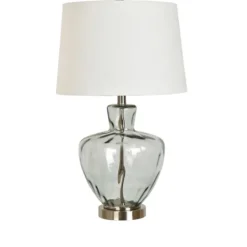 Kirkland's Home Textured Glass And Metal Jug Table Lamp- Table Lamps