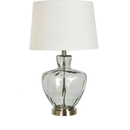 Kirkland's Home Textured Glass And Metal Jug Table Lamp- Table Lamps