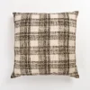 Kirkland's Home Textured Gray And White Plaid Pillow- Pillows
