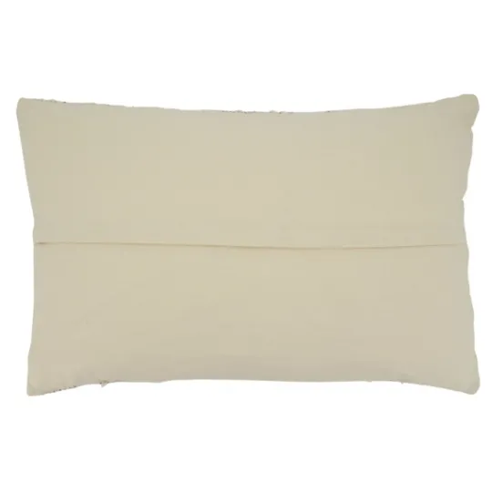 Kirkland's Home Textured Ivory Fringe Lumbar Throw Pillow- Pillows