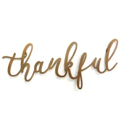 Kirkland's Home Thankful Bronze Script Wall Plaque- Wall Quotes & Signs