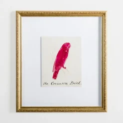 Kirkland's Home The Crimson Bird Framed Art Print- Framed Art