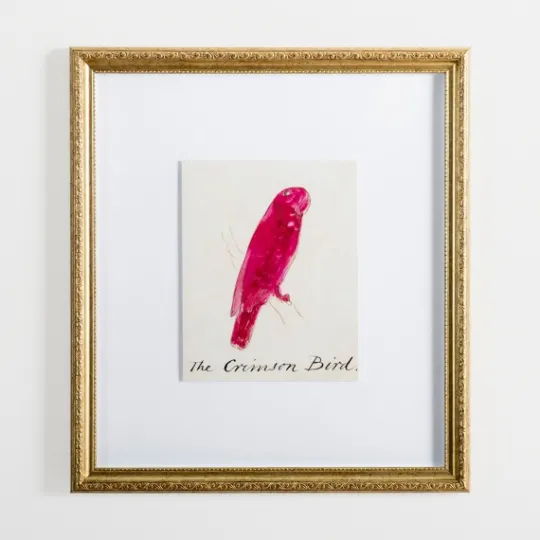 Kirkland's Home The Crimson Bird Framed Art Print- Framed Art