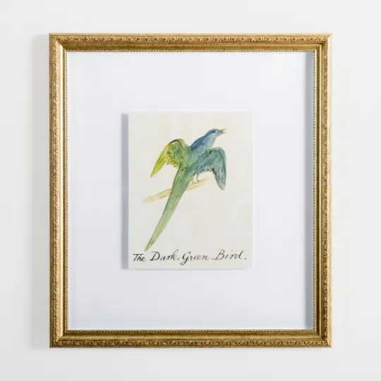 Kirkland's Home The Dark Green Bird Framed Art Print- Framed Art