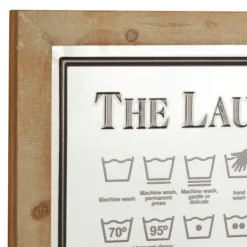 Kirkland's Home The Laundry Guide Embossed Framed Wall Plaque- Wall Quotes & Signs