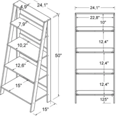 Kirkland's Home 4-Tier Ladder Bookshelf- Office Furniture