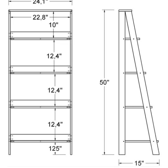 Kirkland's Home 4-Tier Ladder Bookshelf- Office Furniture