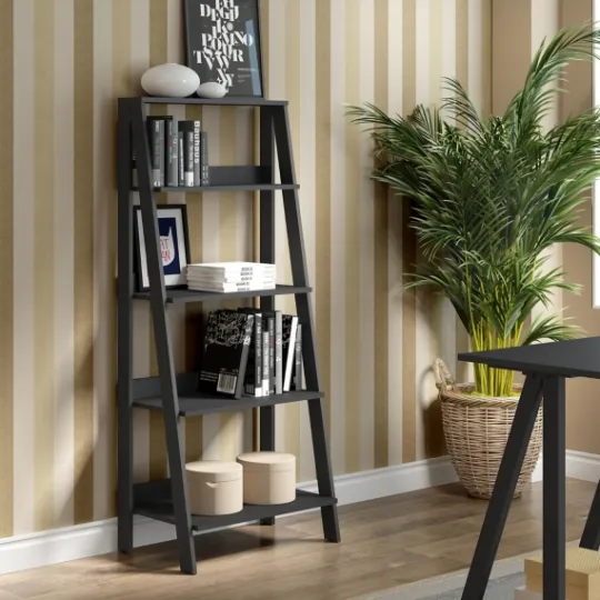 Kirkland's Home 4-Tier Ladder Bookshelf- Office Furniture