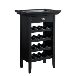 Kirkland's Home 4-Tier Wood Wine Rack- Cabinets & Sideboards