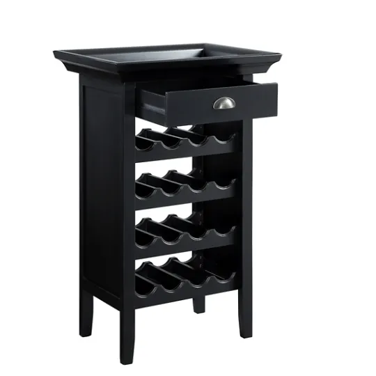 Kirkland's Home 4-Tier Wood Wine Rack- Cabinets & Sideboards