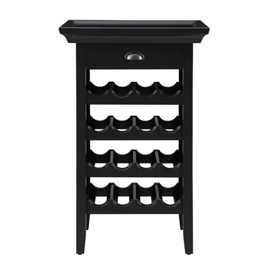 Kirkland's Home 4-Tier Wood Wine Rack- Cabinets & Sideboards