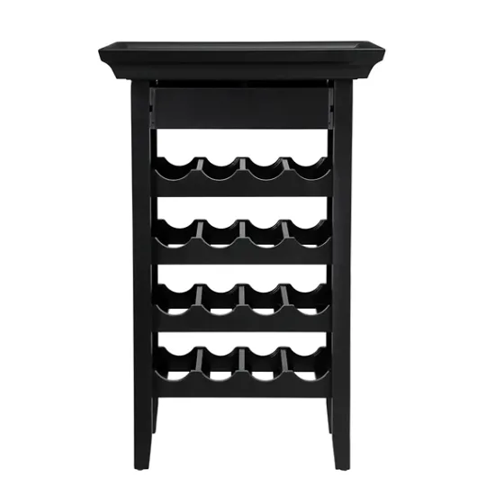 Kirkland's Home 4-Tier Wood Wine Rack- Cabinets & Sideboards