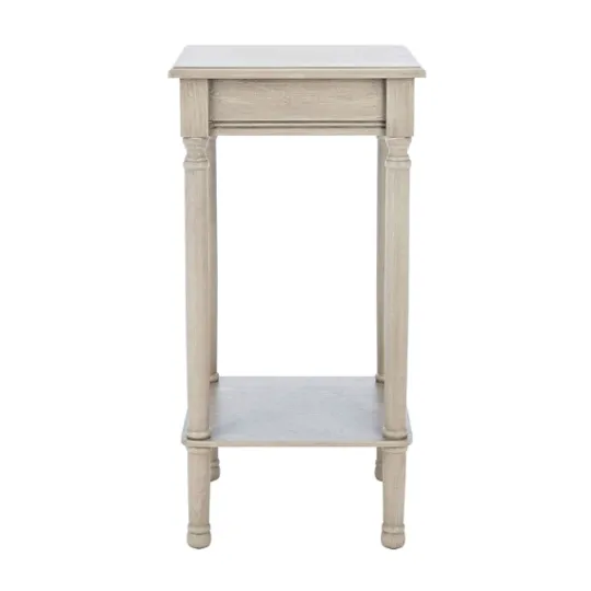 Kirkland's Home Tilley Beige Classic Square Accent Table- Accent & End Tables