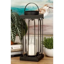 Kirkland's Home Tin Open Frame Lanterns, Set Of 2- Lanterns
