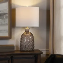 Kirkland's Home Tinted Glass Jar Table Lamp- Table Lamps