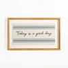 Kirkland's Home Today Is A Good Day Striped Wall Plaque- Wall Quotes & Signs