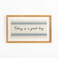 Kirkland's Home Today Is A Good Day Striped Wall Plaque- Wall Quotes & Signs