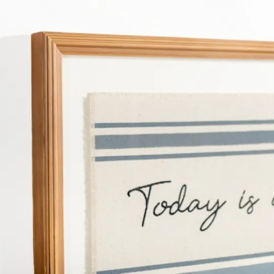Kirkland's Home Today Is A Good Day Striped Wall Plaque- Wall Quotes & Signs