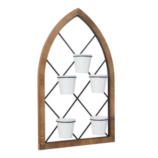 Kirkland's Home Traditional Arch Metal Wall Planter- Wall Storage