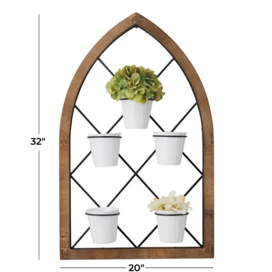 Kirkland's Home Traditional Arch Metal Wall Planter- Wall Storage