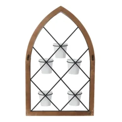 Kirkland's Home Traditional Arch Metal Wall Planter- Wall Storage