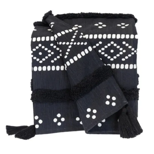 Kirkland's Home Tribal Tufted Stripe Throw- Blankets & Throws
