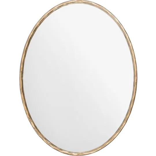 Kirkland's Home Trish Brass Forged Oval Wall Mirror- Framed Mirrors