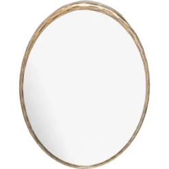 Kirkland's Home Trish Brass Forged Oval Wall Mirror- Framed Mirrors