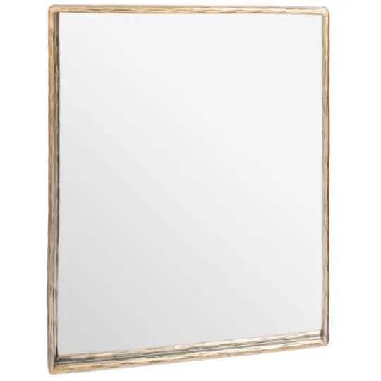 Kirkland's Home Trish Brass Forged Rectangle Wall Mirror- Framed Mirrors