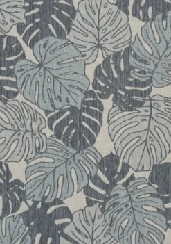 Kirkland's Home Tropical Leaf Indoor/Outdoor Area Rug, 5X7- Outdoor Rugs